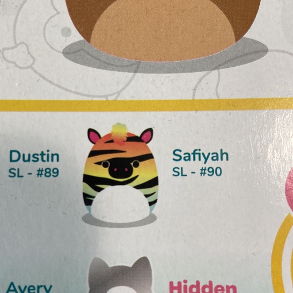 Squishmallows Squish-a-longs Safiyah the zebra #90  and Aldous the bat #92. - Picture 12 of 12